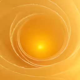 a yellow circle surrounded by other white circles