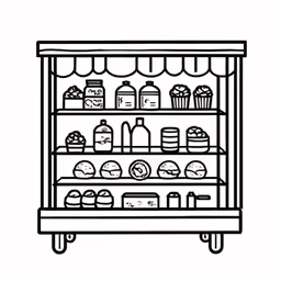 an open and closed refrigerator with many goods inside