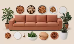 a living room with different types of objects