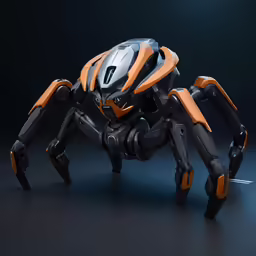 a robot like bug walking across a floor