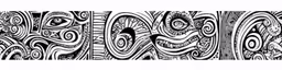 an intricate black and white photo with swirl patterns