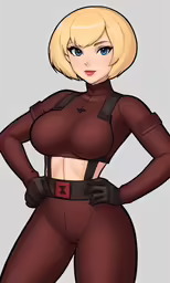 a cartoonized character, wearing a suit and gloves