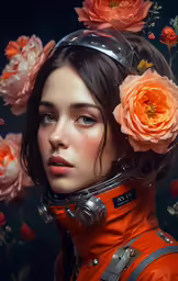 an artistic rendering with some flowers in it