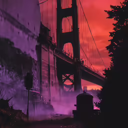 cars traveling on a road beneath the golden gate bridge