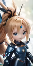 a toy with big breasts and a top knot