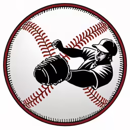 an old fashioned baseball with a baseball glove catching a ball