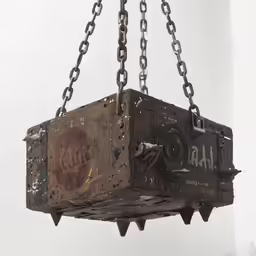 a big old style chain hanging light