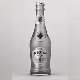 a bottle of liquor with white background
