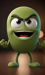 a close up of an odd looking green object