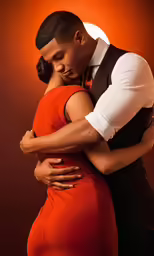 a couple of people that are hugging each other