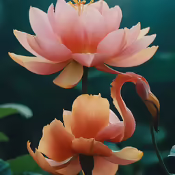 pink and yellow flowers with green leaves