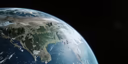 a very close view of some sort of terrain in space