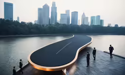 this is a bridge going over the water