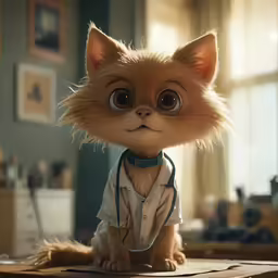 a cute cat with glasses sits on top of a box
