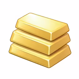 three yellow coins stacked on top of each other