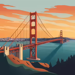 a view of a beautiful view of the golden gate bridge