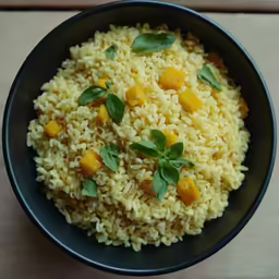 there is a plate of food made of rice