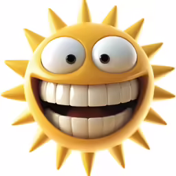 the smiling face is made out of an item