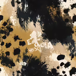 a black and gold painted background with the words love spelled in white letters