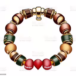 an image of a bracelet with hearts on it