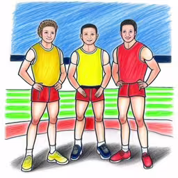 three men with their backs turned toward the camera,three men are standing together in their underwear