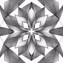 a photo made in pencil with an abstract design on it