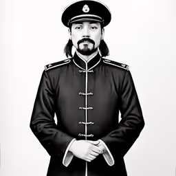 the royal guard is posing for a portrait