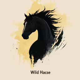 the back side of a horse with long manes