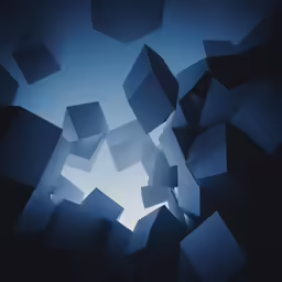 abstract blue background with rectangle shapes