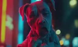 a person that is wearing a coat and has his mouth open