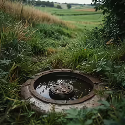 the drain hole has a tire on it