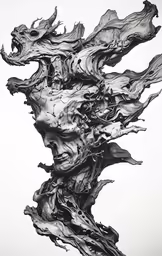 an abstract drawing of various parts of a body