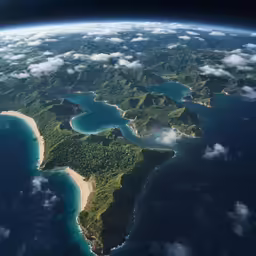 there is an island in the middle of the sky
