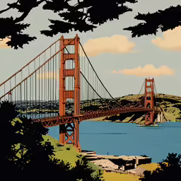 an image of a golden gate bridge in san francisco