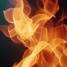 fire is coming out from the top of the flames