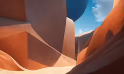 this is a photo of some buildings that are orange and brown