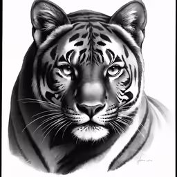 a tiger with the face of a tiger