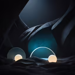 a photograph that is taken of some shapes