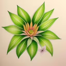 a drawing of a flower and two butterflies,an image of a beautiful floral painting on a white wall