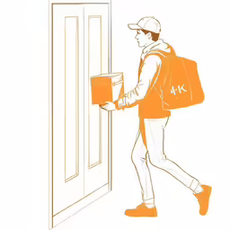 man is carrying two boxes on a move
