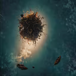 a group of sea life floating on top of the ocean