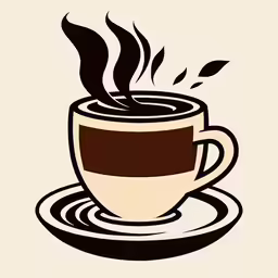 a cup of coffee with steam coming out