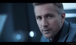 a man with grey hair is looking at the camera