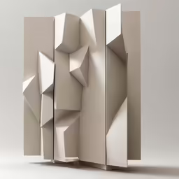 an image of a room divider made out of cardboard paper