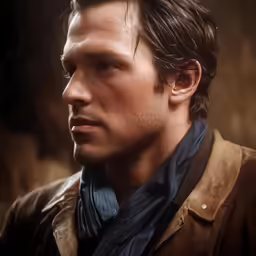 a man with a coat and a collared shirt
