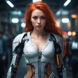 a very pretty woman in some nice cosplay