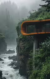 a building that looks like it could be on top of an hill