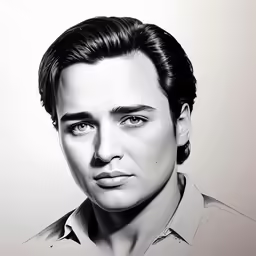 a drawing of elvis presley is shown