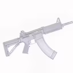a toy gun in a white background
