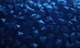 a very shiny blue surface with lots of small pentagon shapes